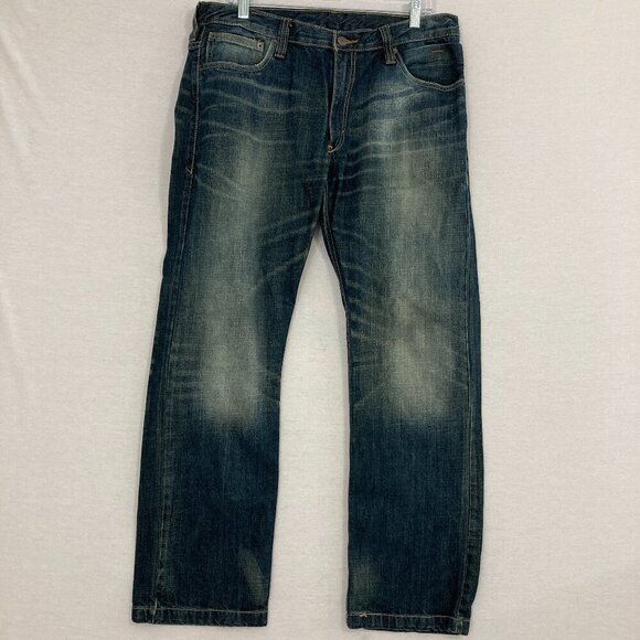 Levi's Men's 514 Blue Stone Wash Slim Straight Jeans size 36 x 30 - Picture 1 of 9